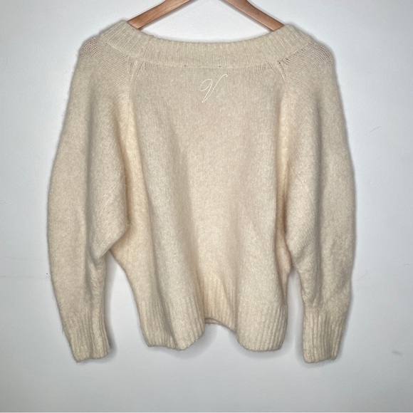 Victoria’s Secret Wool Blend Scoop Neck Cropped Fitted Fuzzy Sweater - Picture 6 of 7